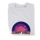 Textile Méduse T Shirt Blanc Imprimé Sunny vibes TSHIRT-TE-POPUP