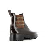 Womens low boots Méduse Jaline Brown Black