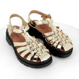 Women sandals Méduse Sunglass Golden Mirror