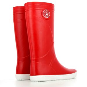 bottes de pluie rouge enfants mixtes